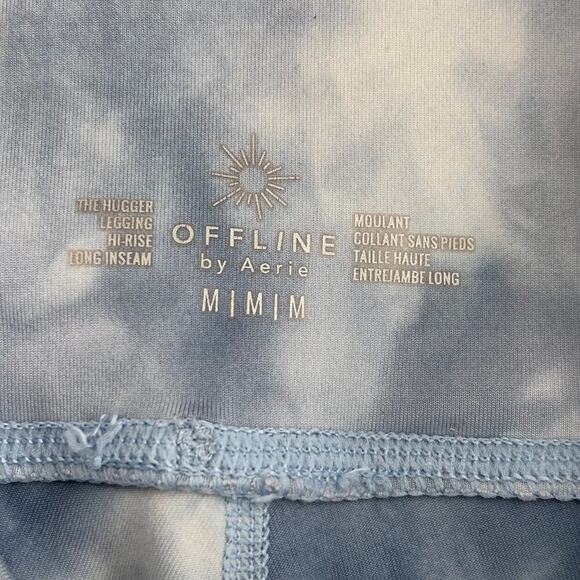 Offline by Aerie Hugger High Rise Legging Size M Blue Tie Dye Long Inseam - Picture 5 of 10